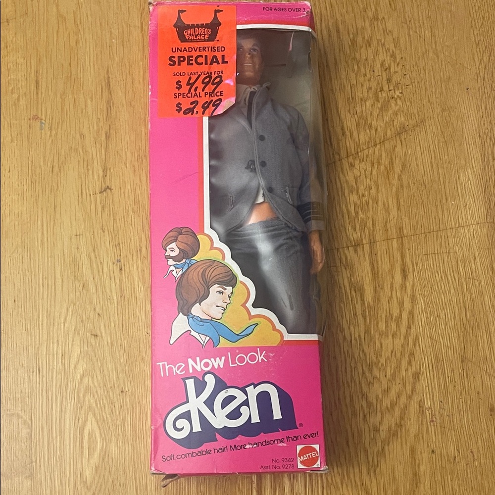 Mattel Ken Doll in Stylish Gray Ensemble